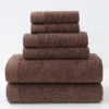 6‑Piece 100% Cotton Soft Absorbent Bathroom Towel Set