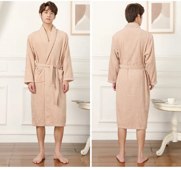 100% Cotton Toweling Terry Robe – Soft Unisex Bathrobe for Home & Sleepwear