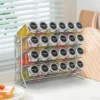 4 Tier Spice Jar Rack Wall Mounted Container Holder Spice Seasoning Organizer for Kitchen Countertop Cupboard Pantry Cabinet