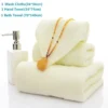 S890e2e3495114f75b3c760fdc26d8f76E.webp Soft 100% Cotton Bath Towel Set – Super Absorbent 3‑Pack