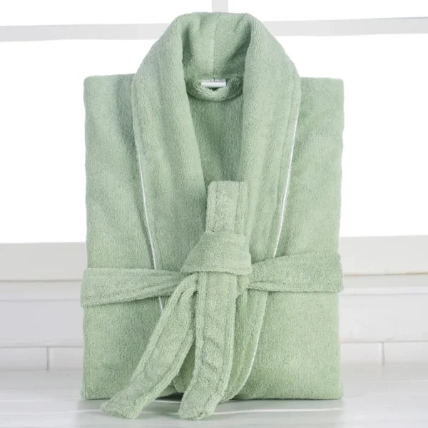 Pure Cotton Hotel Bath Robe – Unisex Kimono Towel Robe for Adults