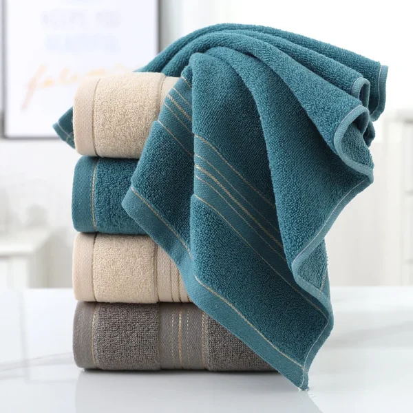 Soft Cotton Face Towel – Thickened Absorbent Jacquard Design