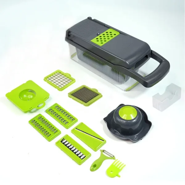 Vegetable Chopper Original Chopper Vegetable Cutter Food Fruit Slicer Mandoline Slicer with Container Kitchen Gadgets Essentials