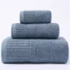 100% Cotton 3‑Piece Towel Set – Soft & Absorbent