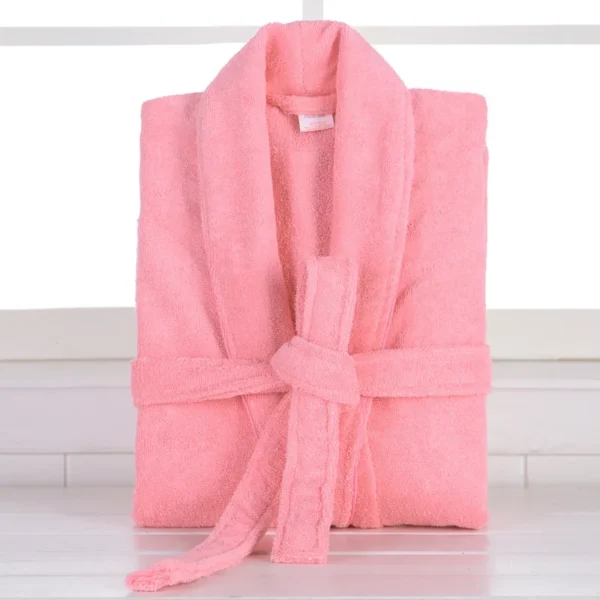 Pure Cotton Hotel Bath Robe – Unisex Kimono Towel Robe for Adults