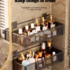 Bathroom Storage Rack – Non‑Perforated Wall‑Mounted Shelf