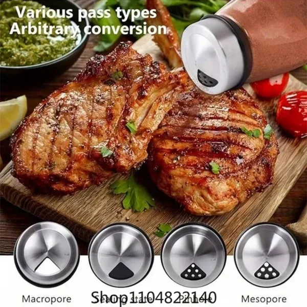 1set Spice Jar Set Rack Glass Organizer Rotating Glass Seasoning Sugar Pepper Bottles Salt Shakers Holder Kitchen Storage Rack