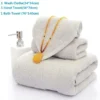 S9d0f75f95e3d48e19c96682be3edc7b9V.webp Soft 100% Cotton Bath Towel Set – Super Absorbent 3‑Pack