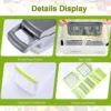 Vegetable Chopper Original Chopper Vegetable Cutter Food Fruit Slicer Mandoline Slicer with Container Kitchen Gadgets Essentials