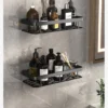 Sa5ae3000fd4443e7b1f64cef7c60694aT-2.webp Bathroom Storage Rack – Wall‑Mounted Single‑Tier Corner Shelf