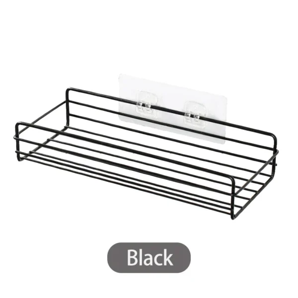 Wall‑Mounted Corner Storage Rack – Punch‑Free Single Shelf