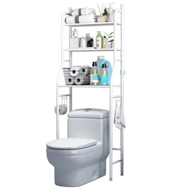 Bathroom Storage Rack – Punch‑Free Floor & Wall Organizer