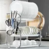 Multi-functional 3-Tier Dish Rack Kitchen Supplies Storage Rack Draining Rack