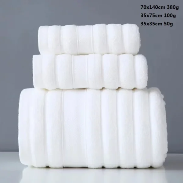 Sb6299bde42e547f3ba53253d878af6a7p-2.webp Pure Cotton Terry 3‑Piece Thick Soft Bathroom Towel Set