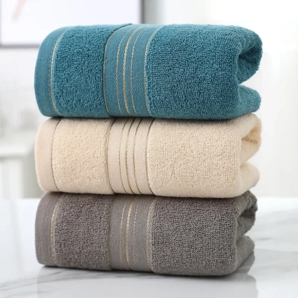 Soft Cotton Face Towel – Thickened Absorbent Jacquard Design