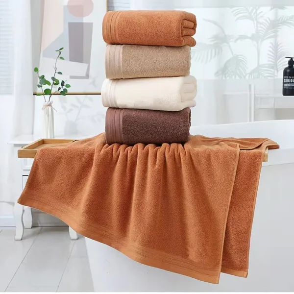 6‑Piece 100% Cotton Soft Absorbent Bathroom Towel Set