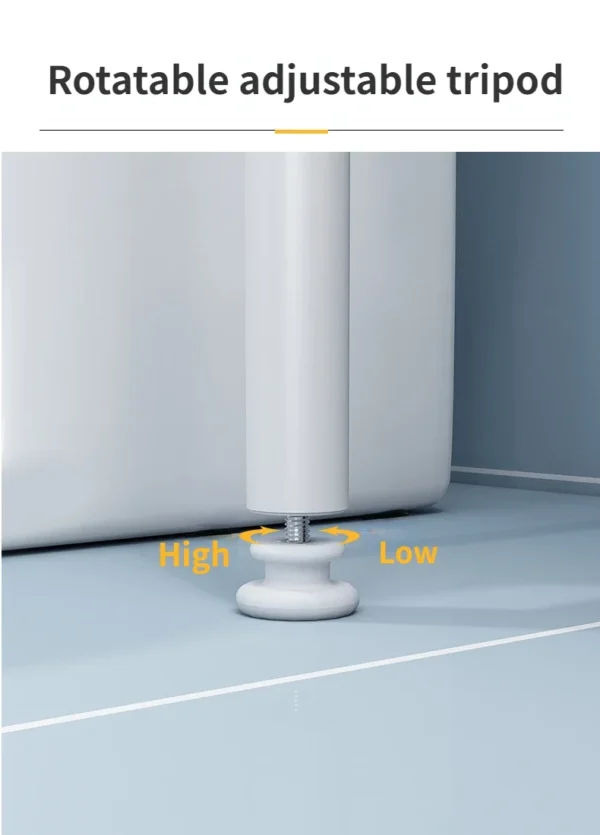 Floor‑Standing Metal Toilet Storage Rack – Punch‑Free Bathroom Organizer Shelf