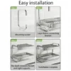 Sc973c77e5de24a5e82bb83380b4d232da-3.webp Stainless Steel Multifunctional Dish Drying Rack Organizer