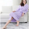 Pure Cotton Hotel Bath Robe – Unisex Kimono Towel Robe for Adults