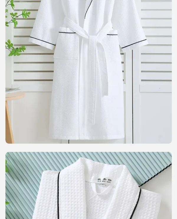 Women’s Cotton Waffle Robe – Home Sleepwear Loungewear