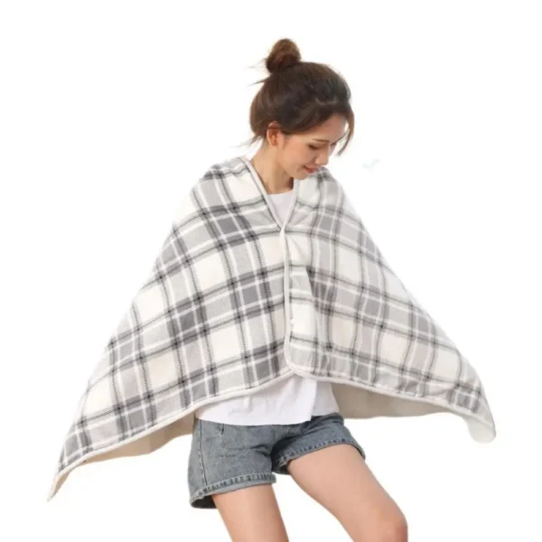 Cozy Wearable Shawl Blanket – Thick Warm Flannel Wrap