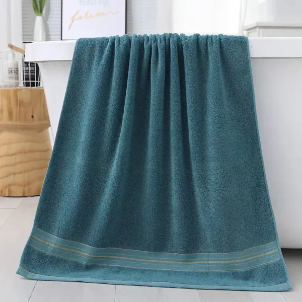 Sd6ece7f4c8de489e898daf22d7bceb55W.webp Large 100% Cotton Bath Towel 70×140cm Thick & Absorbent
