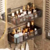 Bathroom Storage Rack – Non‑Perforated Wall‑Mounted Shelf