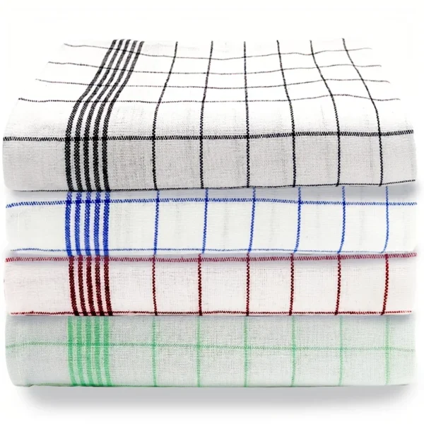 3/8Pcs, Colorful Simple Checkered Kitchen Towels, Absorbent Cleaning Cloths, Cooking and Baking Tea Towels, Dishwashing Cloths, Scouring Pads, Hand Towels, Tea Towels, Super Soft, Highly Absorbent, Kitchen Decoration, Daily Necessities, Life Essentials, Kitchen Must-Haves