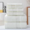 Se17ab8e538b74195974c4453f8c313f1H.webp Organic Cotton Towel Set 3‑Piece Ultra Soft & Absorbent