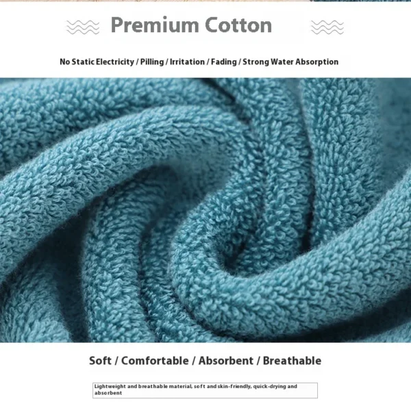 Soft Cotton Face Towel – Thickened Absorbent Jacquard Design