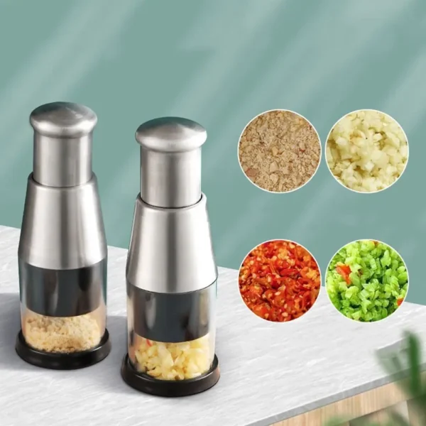 Stainless Steel Multifunctional Handheld Garlic Chopper