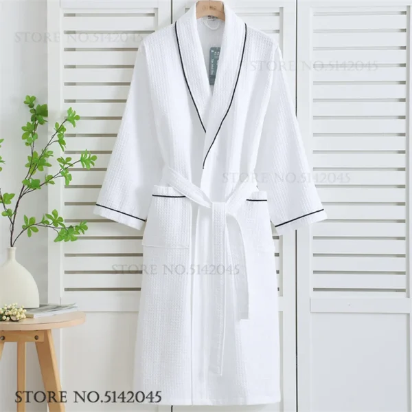 Women’s Cotton Waffle Robe – Home Sleepwear Loungewear