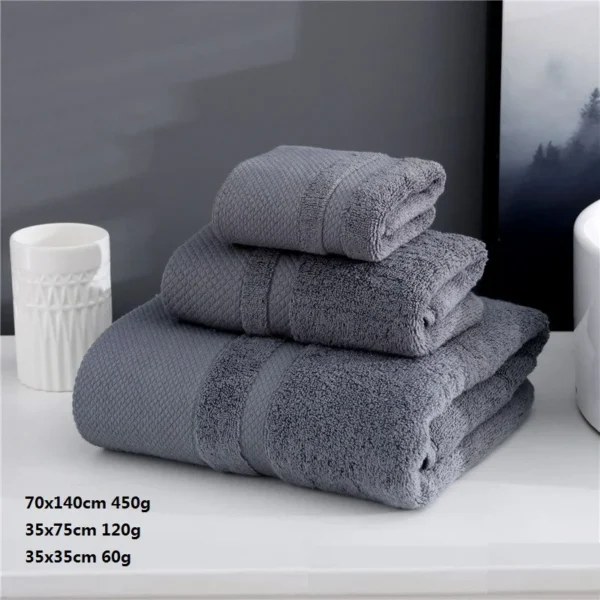 Se7b5f964a73742af9a6adbe538ef23458-2.webp Pure Cotton Terry 3‑Piece Thick Soft Bathroom Towel Set