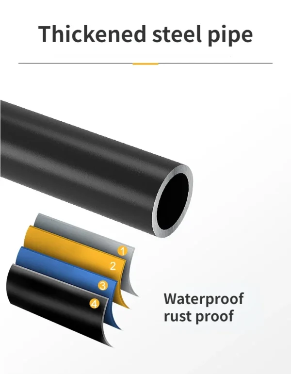 Bathroom Storage Rack – Punch‑Free Floor & Wall Organizer