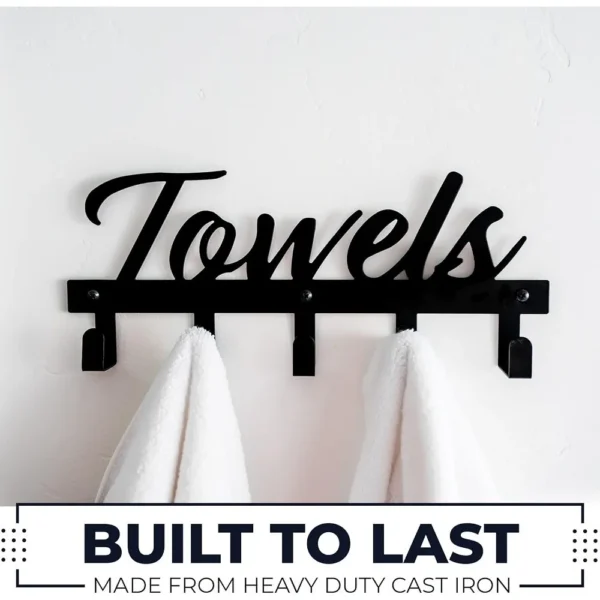 See2a43afca814c60aa76a78f9f082ff6K-1.webp Bathroom Towel Rack for Wall Mount – Towel Holder Hooks - Bathroom Decor Living Room/Home Decoration