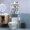Bathroom Storage Rack – Punch‑Free Floor & Wall Organizer