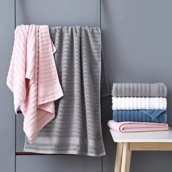 Sf852141c339c48d584227da42d2c97b7f-1.webp Pure Cotton Terry 3‑Piece Thick Soft Bathroom Towel Set