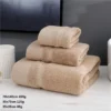 Sf9c36e20de95457ab7d7a7a0c1f38b34h-2.webp Pure Cotton Terry 3‑Piece Thick Soft Bathroom Towel Set