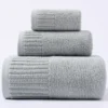 100% Cotton 3‑Piece Towel Set – Soft & Absorbent
