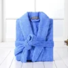 Pure Cotton Hotel Bath Robe – Unisex Kimono Towel Robe for Adults