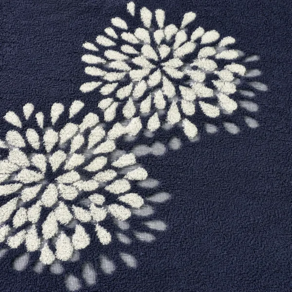 Sff7498127fe948dbb2d4ea1eed6d4261e.webp Set of 3 Hydrangea Floral Jacquard Cotton Towels