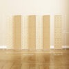 6-Panel Room Divider, 5.6 FT Freestanding Folding Privacy Screen, Partition Wall Divider, Natural Wood