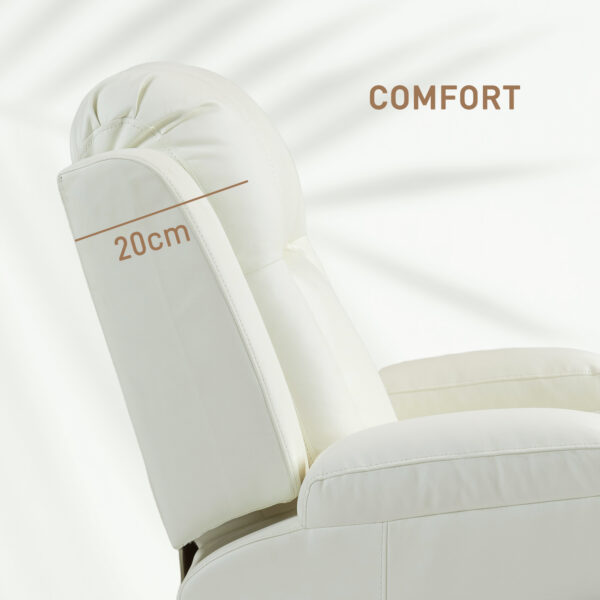 Vcc5ab194948bf157.jpg Swivel Massage Recliner Sofa, Overstuffed Manual Reclining Sofa, PU Leather Rocking Chair with Side Pockets, Cup Holders, for Living Room, Nursery, Cream White