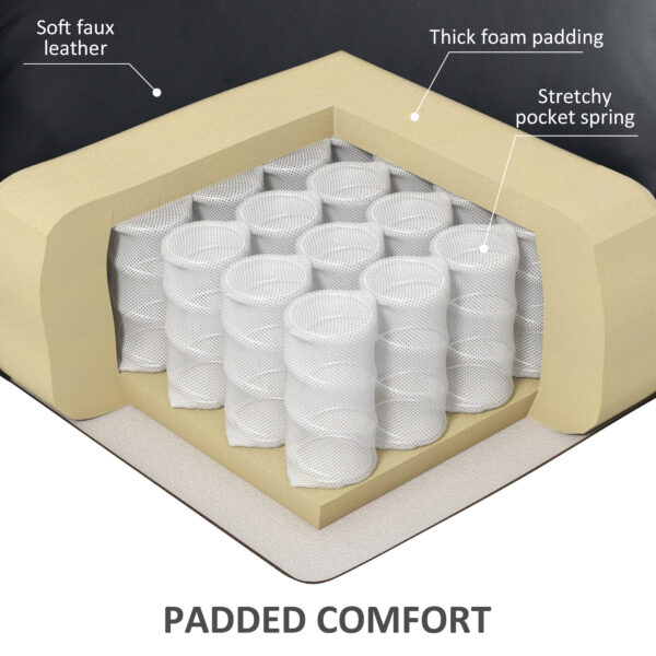 Lift Chair for Seniors, PU Leather Upholstered Electric Recliner Chair with Remote, Side Pockets, Quick Assembly, Black