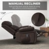 W5n4f718b942077e6.jpg PU Leather Reclining Chair with Vibration Massage Recliner, Swivel Base, Rocking Function, Remote Control, Brown