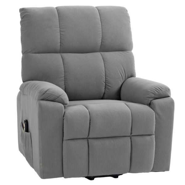 YXl02c18e40c4c94c.jpg Lift Chair for Seniors, Microfibre Upholstered Electric Recliner Chair with Remote, Quick Assembly, Grey
