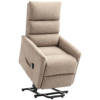 Lift Chair for Elderly, Power Chair Recliner with Remote Control, Side Pockets for Living Room, Brown