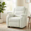 ZbM2dd19c27ff6eb9.jpg Massage Recliner Chair, Power Recliner with Quiet Brushless Motor, Remote, Pockets, 2 Memory Positions, Beige