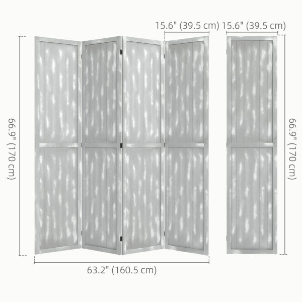 b8bd7819496fa66ab.jpg Screen Divider Room Divider Screen with Foldable Design for Indoor Bedroom Office 5.5' Grey