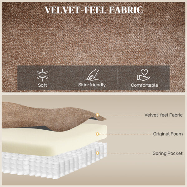 Massage Recliner Chair, Power Recliner with Quiet Brushless Motor, Remote, Pockets, 2 Memory Positions, Brown